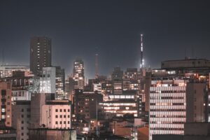 Vista do Palácio do Planalto e Esplanada dos Ministérios em Brasília