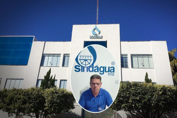 Fachada do prédio do Tribunal de Justiça de Mato Grosso do Sul, em Campo Grande, sob um céu azul.