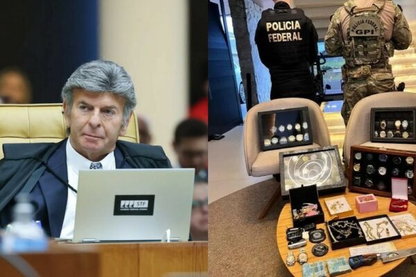 Fux reverte decisão do STJ e revalida megaoperações contra lavagem de dinheiro em MS Fachada do edifício do Supremo Tribunal Federal em Brasília, com as colunas características e o brasão da República em destaque.